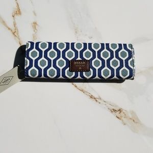 Blue and White Glasses Case